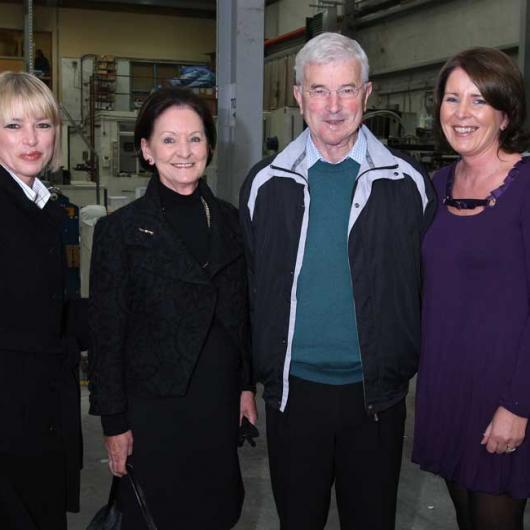 Anglo Celebrating 25 Years in Business - 9th October 2008. Ailish, Eileen & Liam O'Donohoe with Jean Kierans
